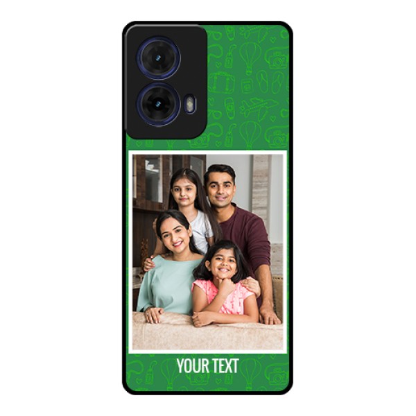 Moto G85 5G Custom Glass Phone Case - Picture Upload Design