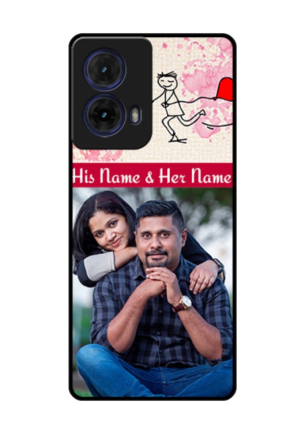 Moto G85 5G Custom Glass Phone Case - You And Me Case Design
