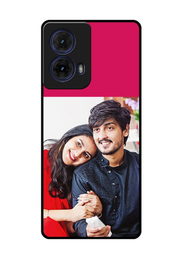 Moto G85 5G Custom Glass Phone Case - Anniversary Cover Design