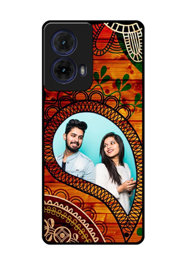 Moto G85 5G Custom Glass Phone Case - Abstract Colorful Design