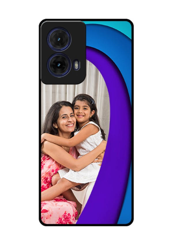 Moto G85 5G Custom Glass Phone Case - Simple Pattern Design
