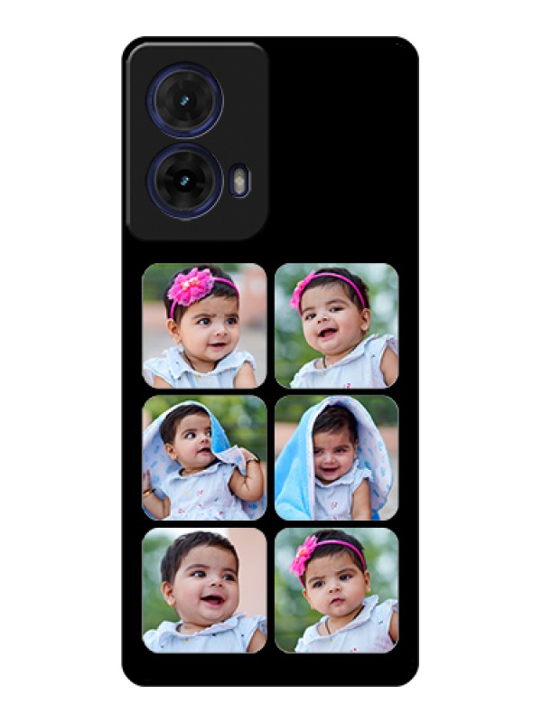 Custom Moto G85 5G Custom Glass Phone Case - Multiple Pictures Design