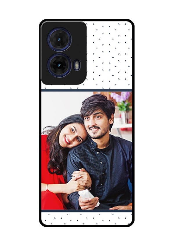 Moto G85 5G Custom Glass Phone Case - Premium Dot Design