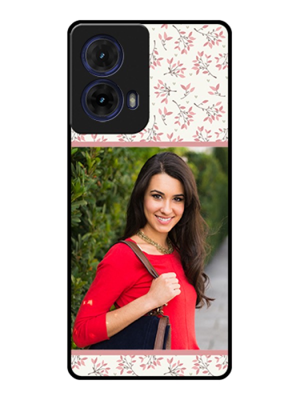 Custom Moto G85 5G Custom Glass Phone Case - Stunning Floral Design