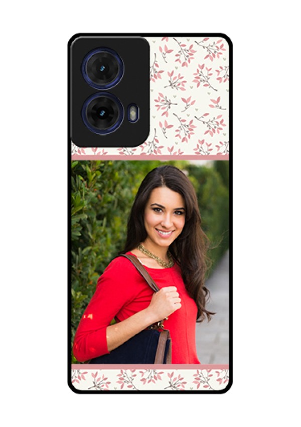 Moto G85 5G Custom Glass Phone Case - Stunning Floral Design