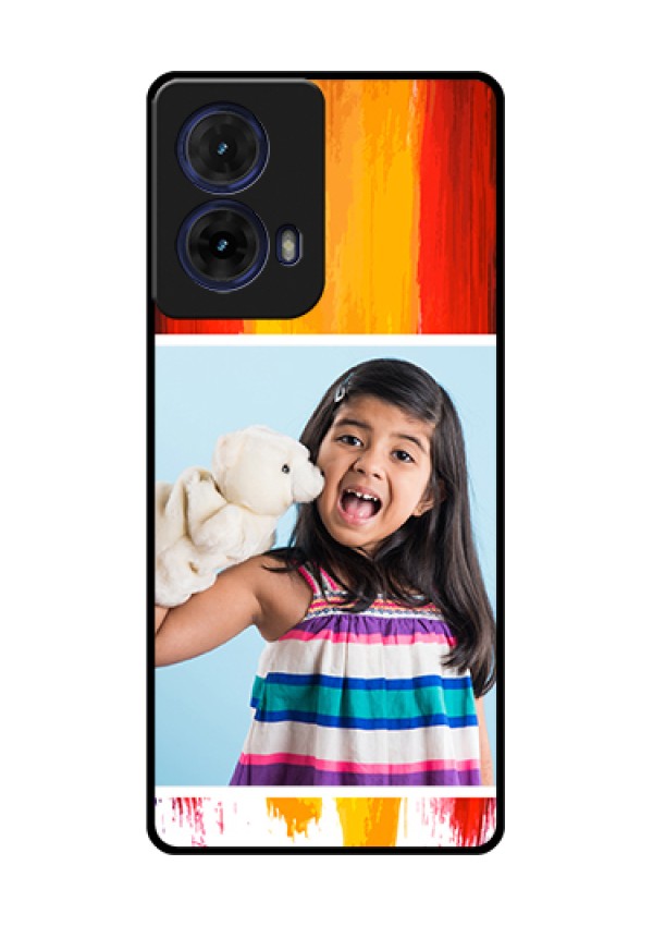 Moto G85 5G Custom Glass Phone Case - Multi Color Design