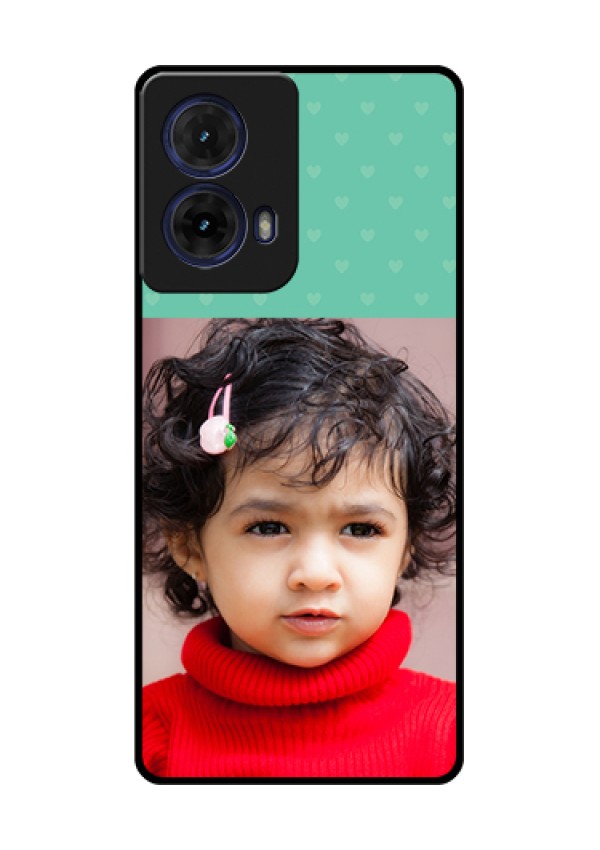 Moto G85 5G Custom Glass Phone Case - Lovers Picture Design
