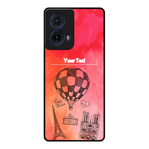 Moto G85 5G Custom Glass Phone Case - Paris Theme Design