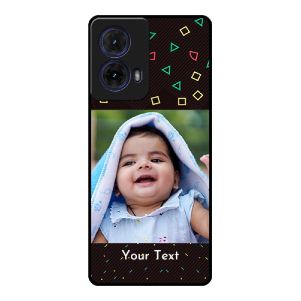 Moto G85 5G Custom Glass Phone Case - With Confetti Birthday Design Moto G85 5G Custom Glass Phone Case - With Confetti Birthday Design