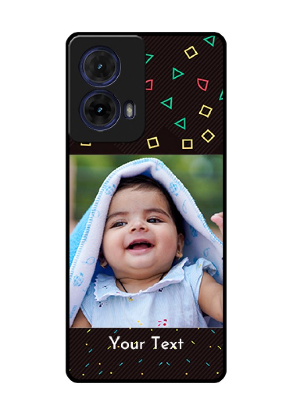 Moto G85 5G Custom Glass Phone Case - With Confetti Birthday Design
