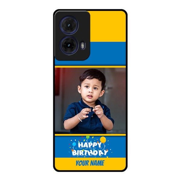 Moto G85 5G Custom Glass Phone Case - Birthday Wishes Design