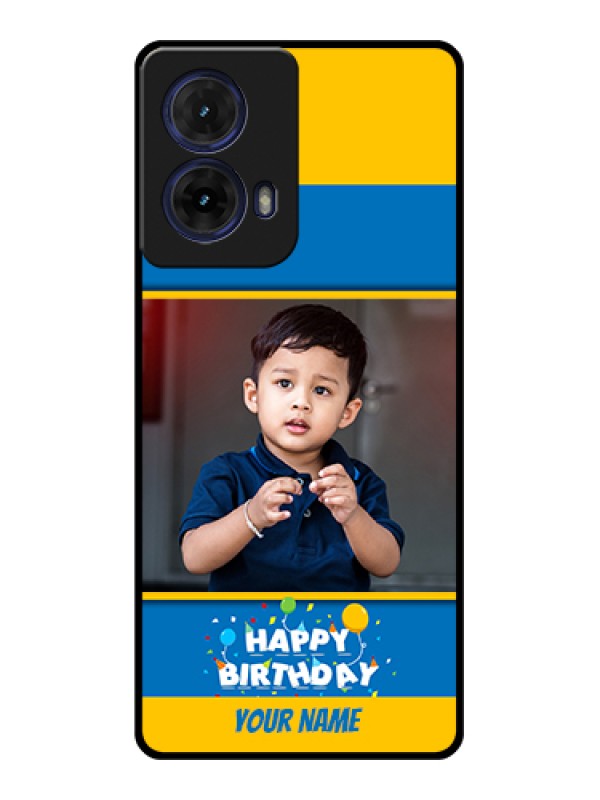 Custom Moto G85 5G Custom Glass Phone Case - Birthday Wishes Design