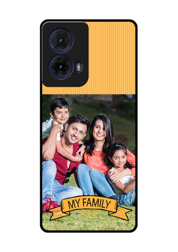 Moto G85 5G Custom Glass Phone Case - My Family Design
