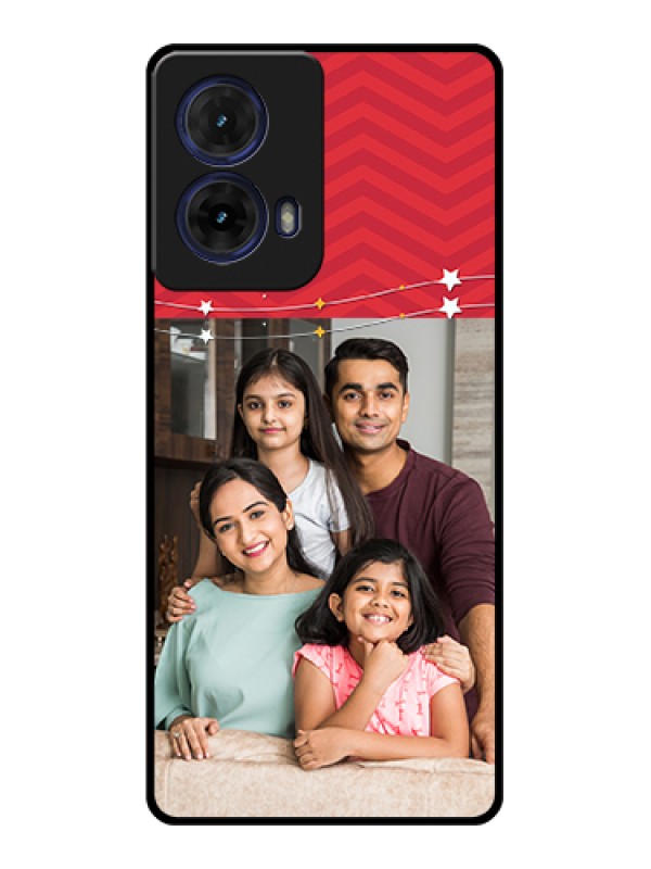 Custom Moto G85 5G Custom Glass Phone Case - Happy Family Design