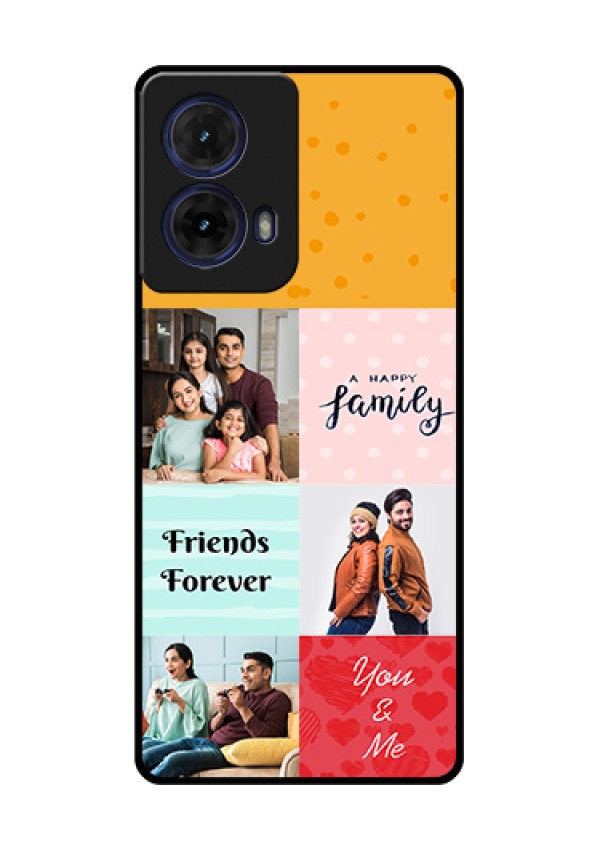 Moto G85 5G Custom Glass Phone Case - Images With Quotes Design