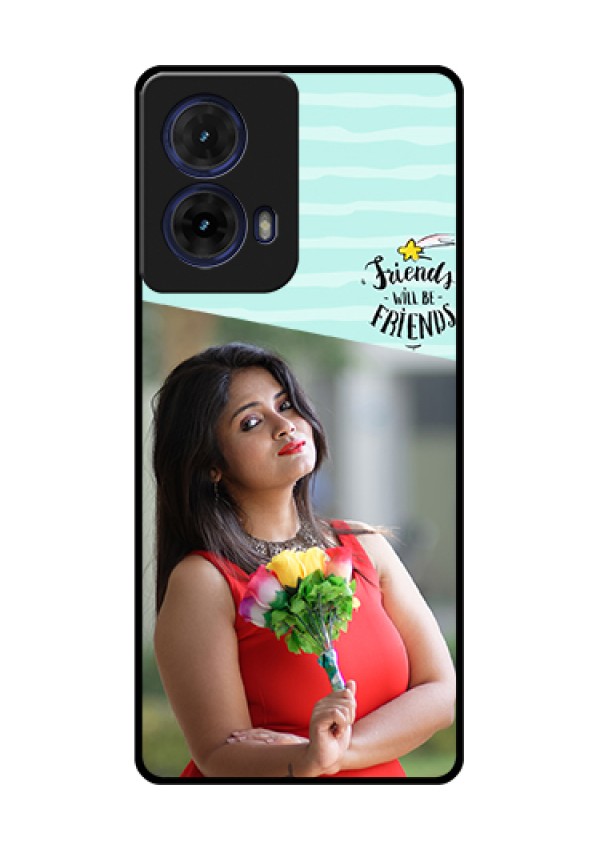 Moto G85 5G Custom Glass Phone Case - Friends Picture Icon Design