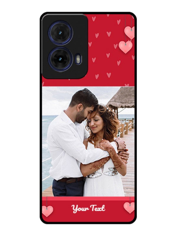 Custom Moto G85 5G Custom Glass Phone Case - Valentines Day Design