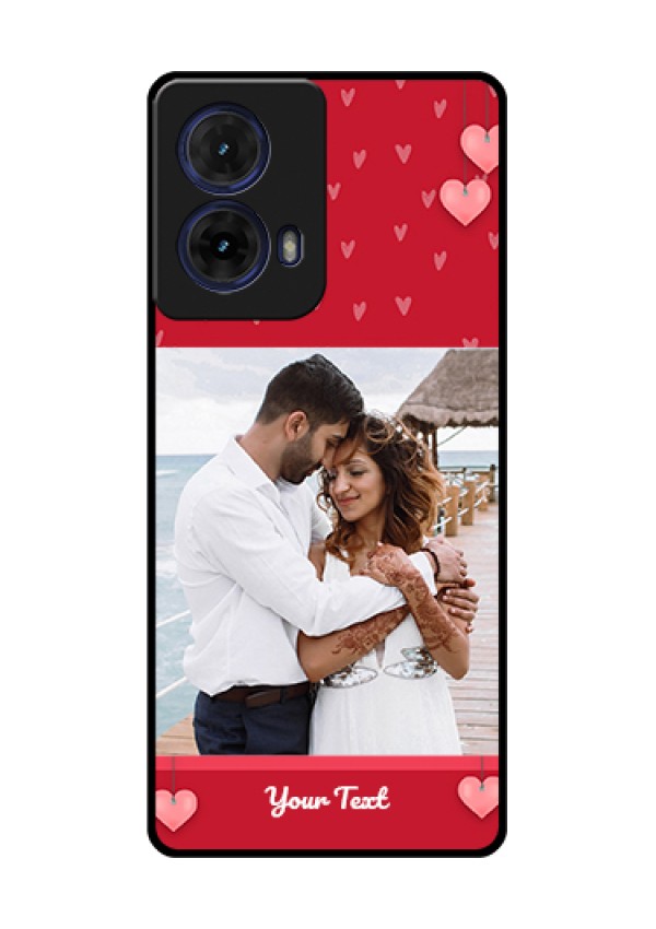 Moto G85 5G Custom Glass Phone Case - Valentines Day Design