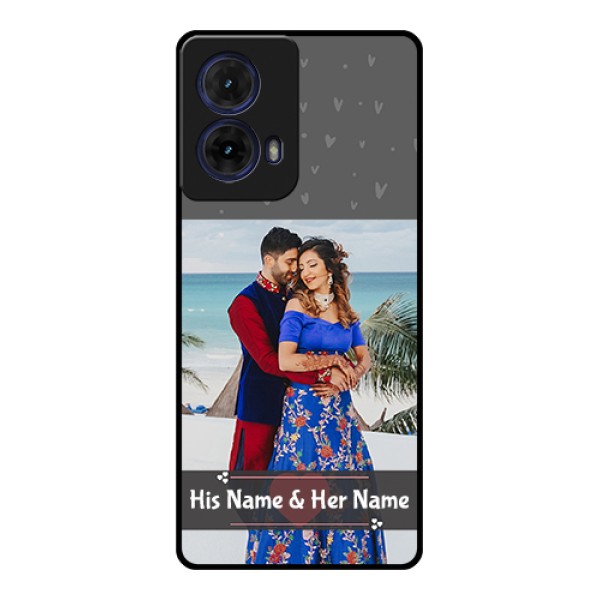 Moto G85 5G Custom Glass Phone Case - Buy Love Design With Photo Online Moto G85 5G Custom Glass Phone Case - Buy Love Design With Photo Online