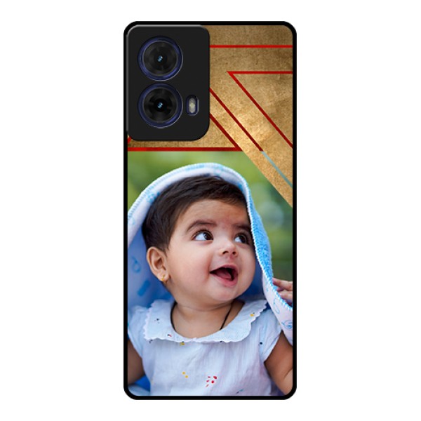 Moto G85 5G Custom Glass Phone Case - Gradient Abstract Texture Design Moto G85 5G Custom Glass Phone Case - Gradient Abstract Texture Design