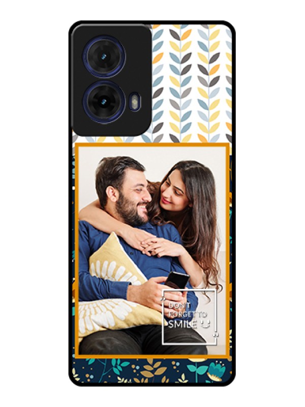 Custom Moto G85 5G Custom Glass Phone Case - Pattern Design
