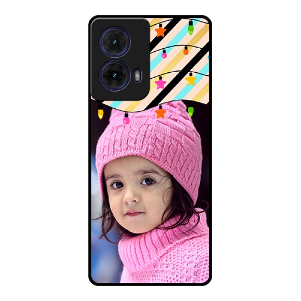 Moto G85 5G Custom Glass Phone Case - Lights Hanging Design