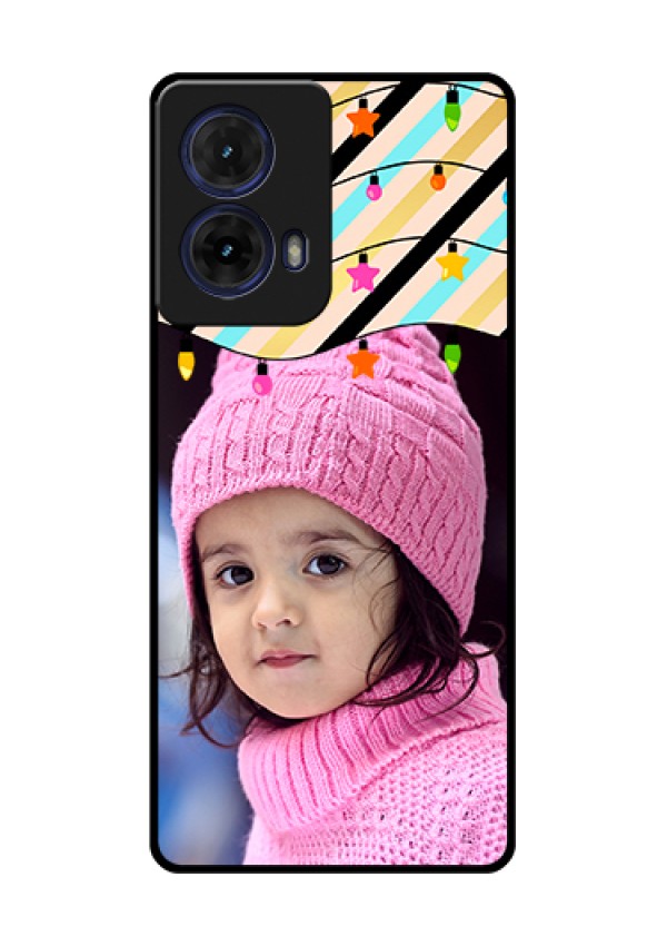 Moto G85 5G Custom Glass Phone Case - Lights Hanging Design