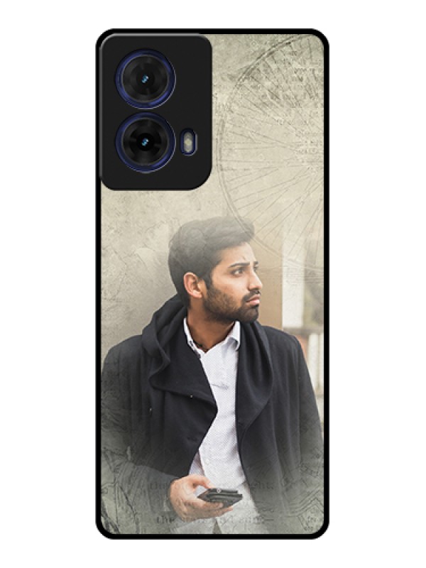 Custom Moto G85 5G Custom Glass Phone Case - With Vintage Design