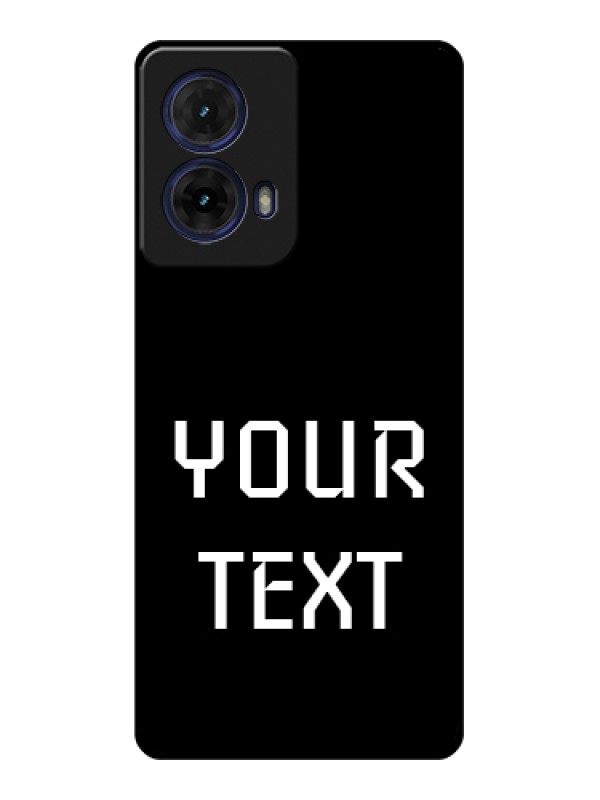 Custom Moto G85 5G Custom Glass Phone Case - Your Name Design