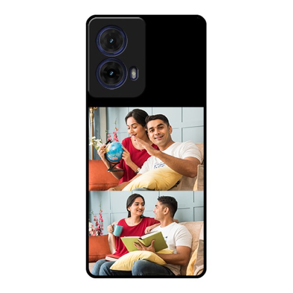 Moto G85 5G Custom Glass Phone Case - 2 Images Design