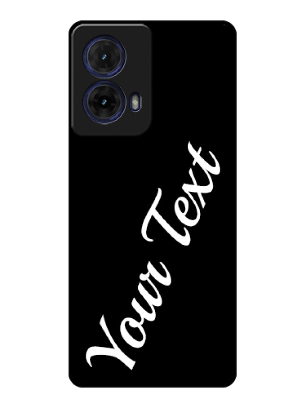 Custom Moto G85 5G Custom Glass Phone Case - With Your Name Design