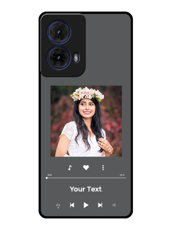 Custom Moto G85 5G Custom Glass Phone Case - Play The Music Design