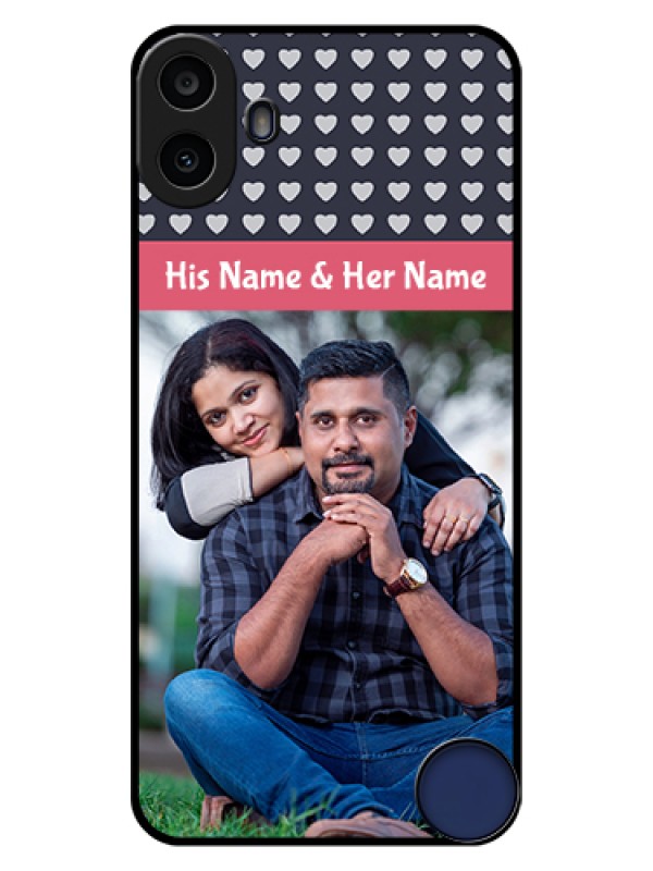 Custom Nothing CMF Phone 1 Custom Glass Phone Case - Love Symbols Design