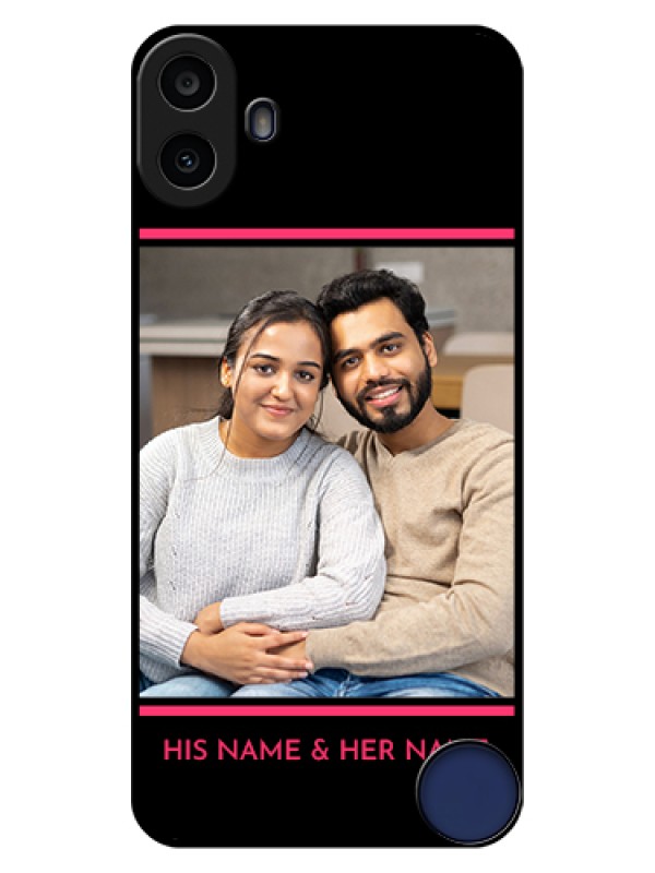 Custom Nothing CMF Phone 1 Custom Glass Phone Case - With Add Text Design