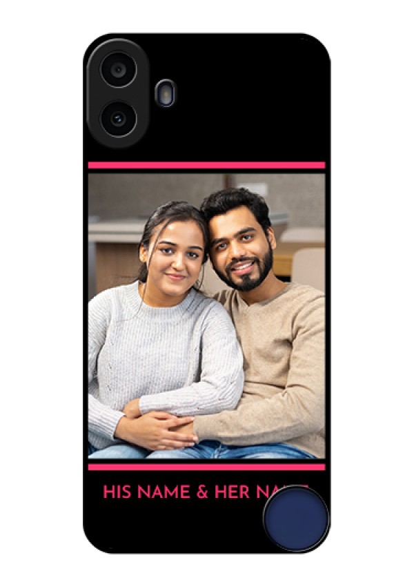 Nothing CMF Phone 1 Custom Glass Phone Case - With Add Text Design