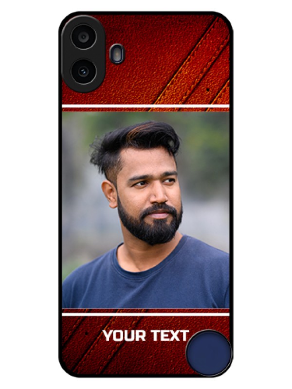 Custom Nothing CMF Phone 1 Custom Glass Phone Case - Leather Phone Case Design