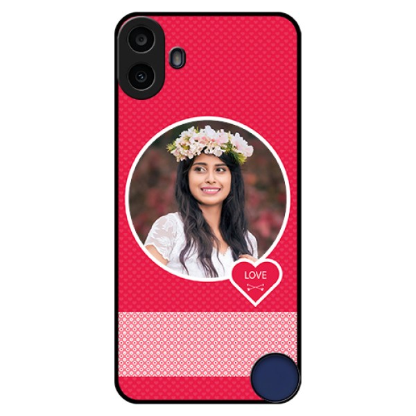 Nothing CMF Phone 1 Custom Glass Phone Case - Pink Color Pattern Design Nothing CMF Phone 1 Custom Glass Phone Case - Pink Color Pattern Design