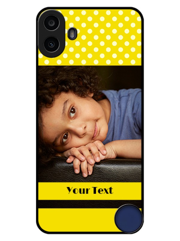 Custom Nothing CMF Phone 1 Custom Glass Phone Case - Bright Yellow Case Design