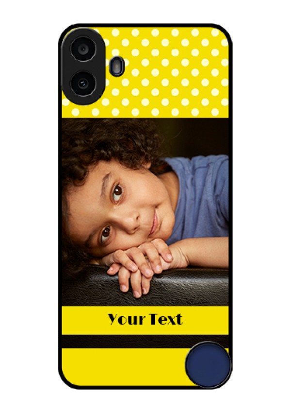 Nothing CMF Phone 1 Custom Glass Phone Case - Bright Yellow Case Design