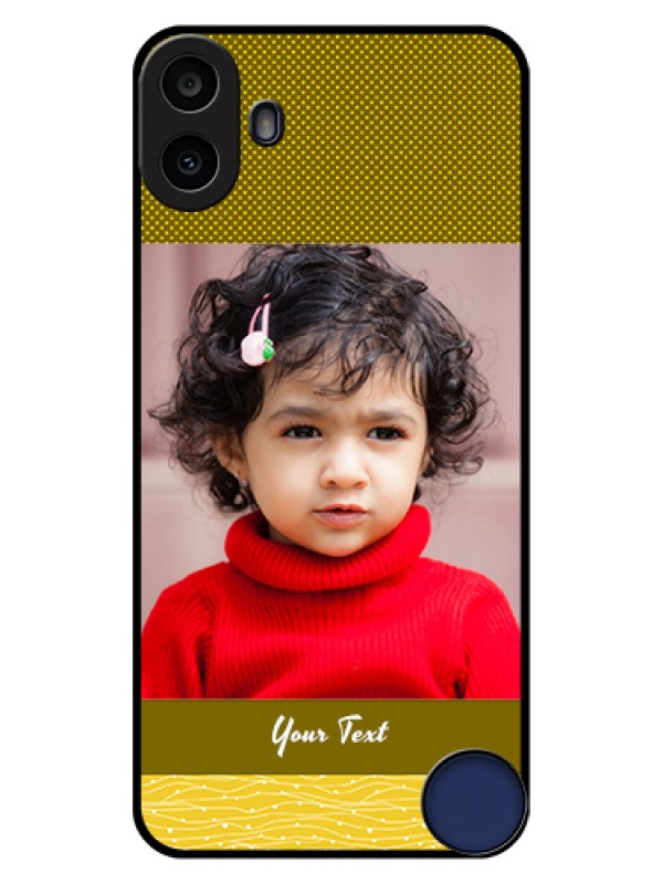 Custom Nothing CMF Phone 1 Custom Glass Phone Case - Simple Green Color Design