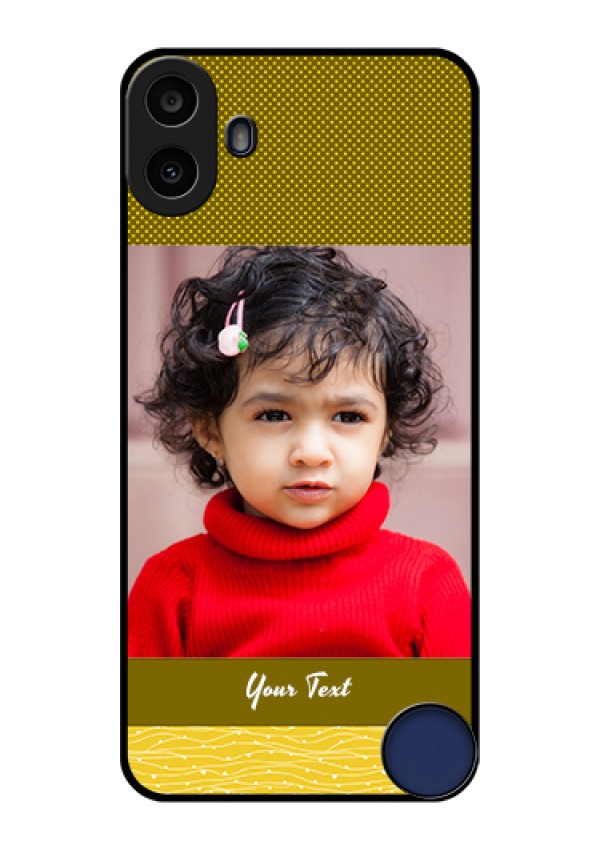 Nothing CMF Phone 1 Custom Glass Phone Case - Simple Green Color Design