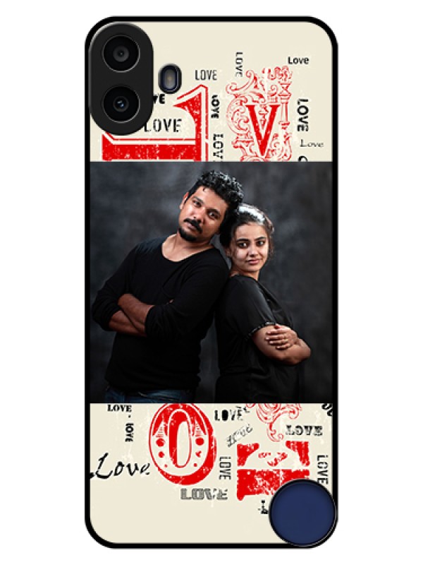 Custom Nothing CMF Phone 1 Custom Glass Phone Case - Trendy Love Design Case