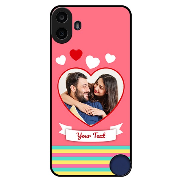 Nothing CMF Phone 1 Custom Glass Phone Case - Love Shapes Doodle Design