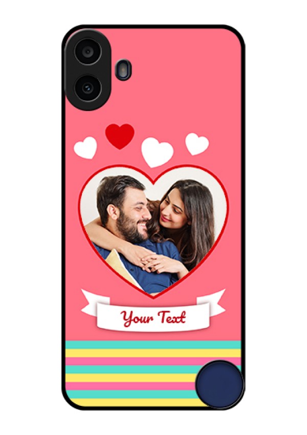 Nothing CMF Phone 1 Custom Glass Phone Case - Love Shapes Doodle Design