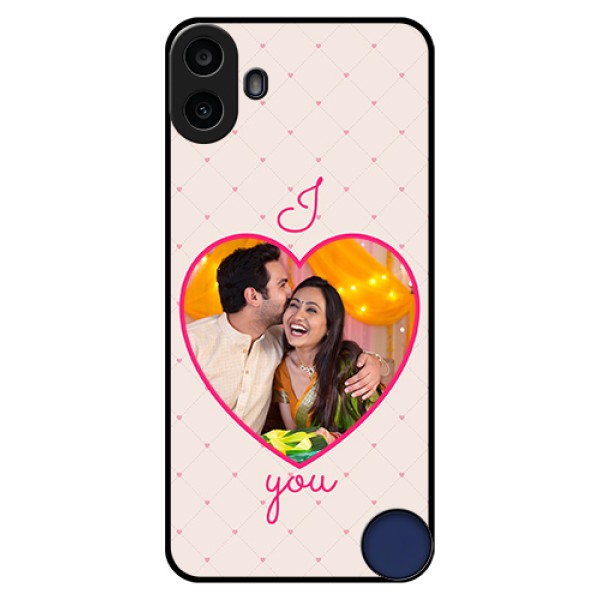 Nothing CMF Phone 1 Custom Glass Phone Case - Heart Shape Design