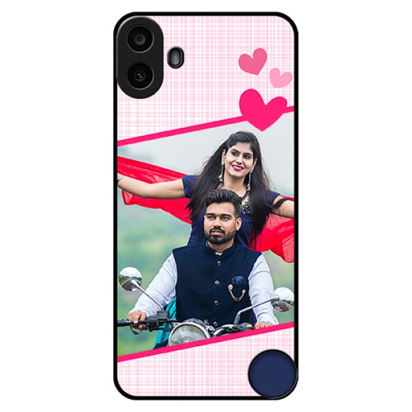 Nothing CMF Phone 1 Custom Glass Phone Case - Love Shape Heart Design Nothing CMF Phone 1 Custom Glass Phone Case - Love Shape Heart Design