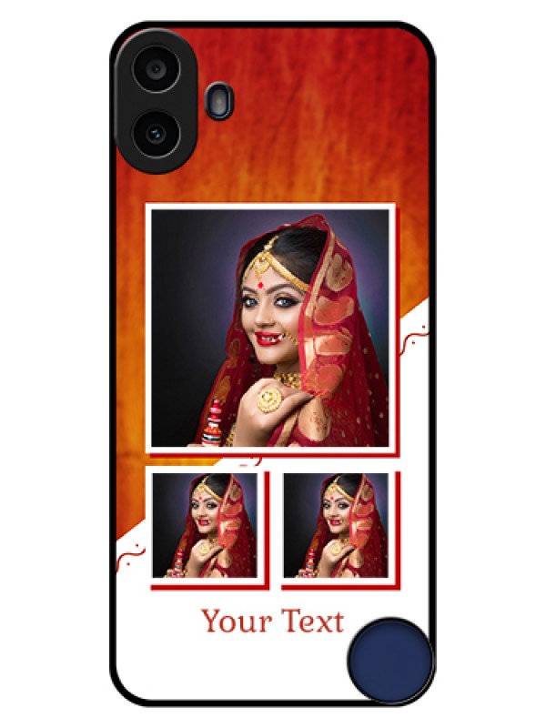 Custom Nothing CMF Phone 1 Custom Glass Phone Case - Wedding Memories Design