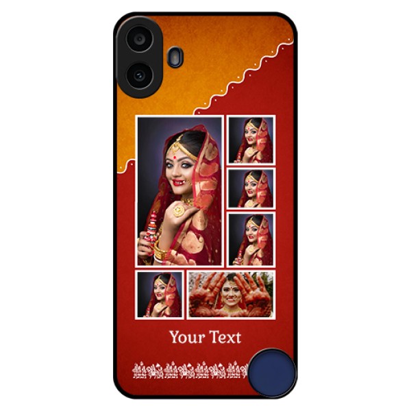 Nothing CMF Phone 1 Custom Glass Phone Case - Wedding Pic Upload Design