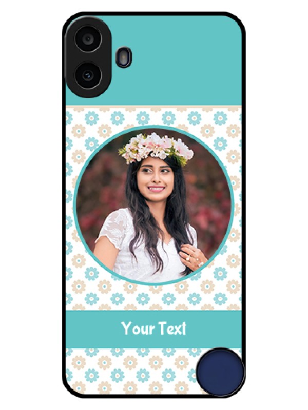 Custom Nothing CMF Phone 1 Custom Glass Phone Case - Beautiful Flowers Design