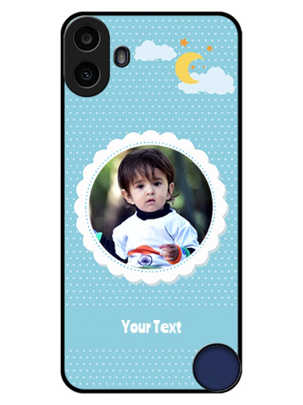 Custom Nothing CMF Phone 1 Custom Glass Phone Case - Violet Pattern Design